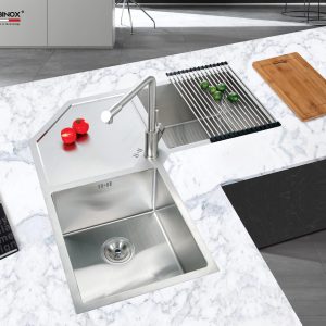 Ảnh công trình thực tế CHẬU RỬA 3 HỘC LIKEN NL700