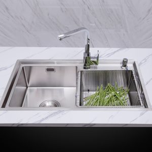 Ảnh công trình thực tế CHẬU RỬA 2 HỘC LIKEN NL786