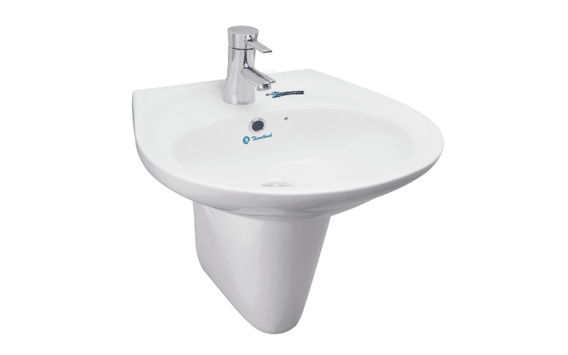 Chậu Rửa Lavabo THIÊN THANH LT04/PT0400T Treo Tường Kèm Chân Treo