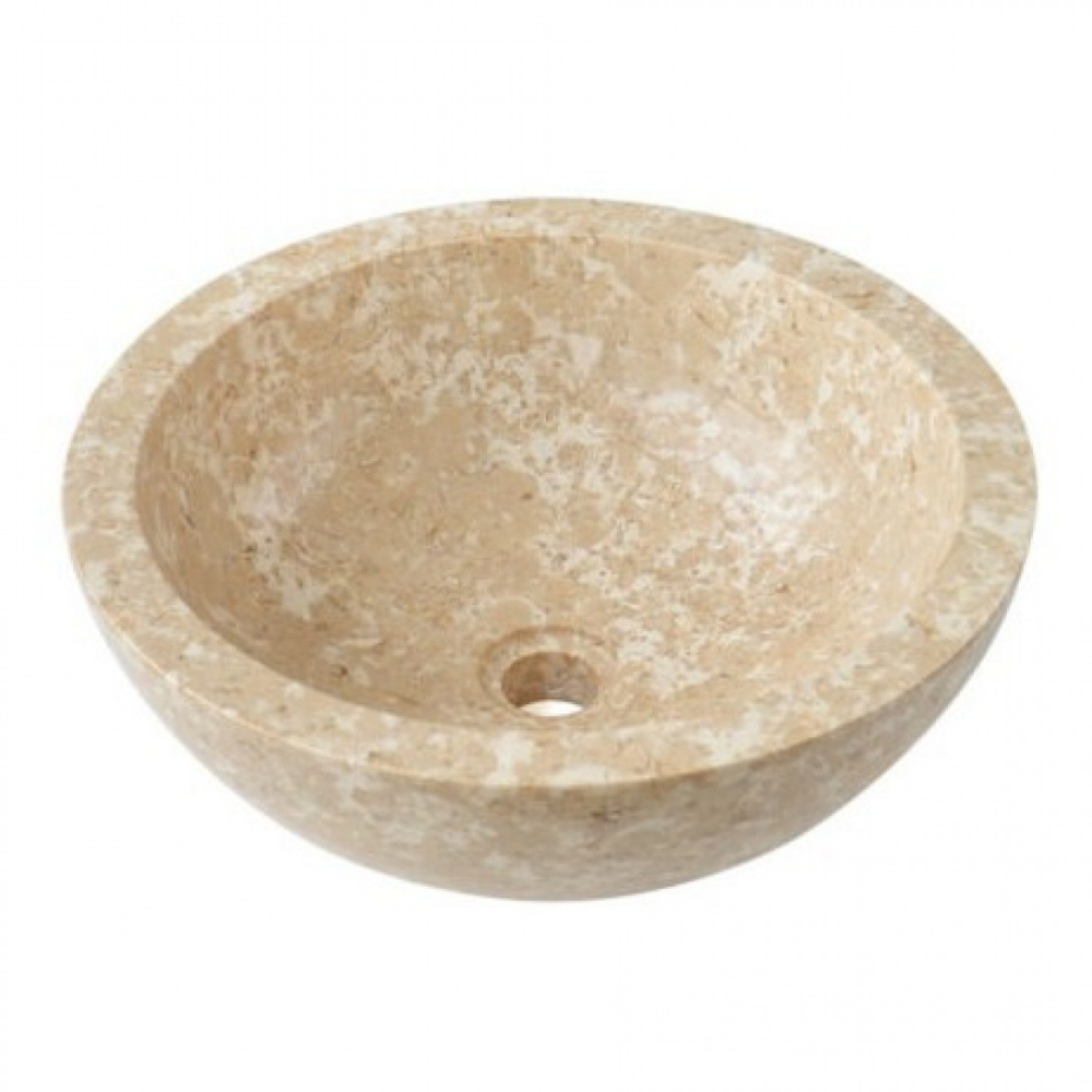 Chậu Rửa Mặt Lavabo Kanly MAR11I Đặt Bàn Đá Marble Tự Nhiên 400×150 mm
