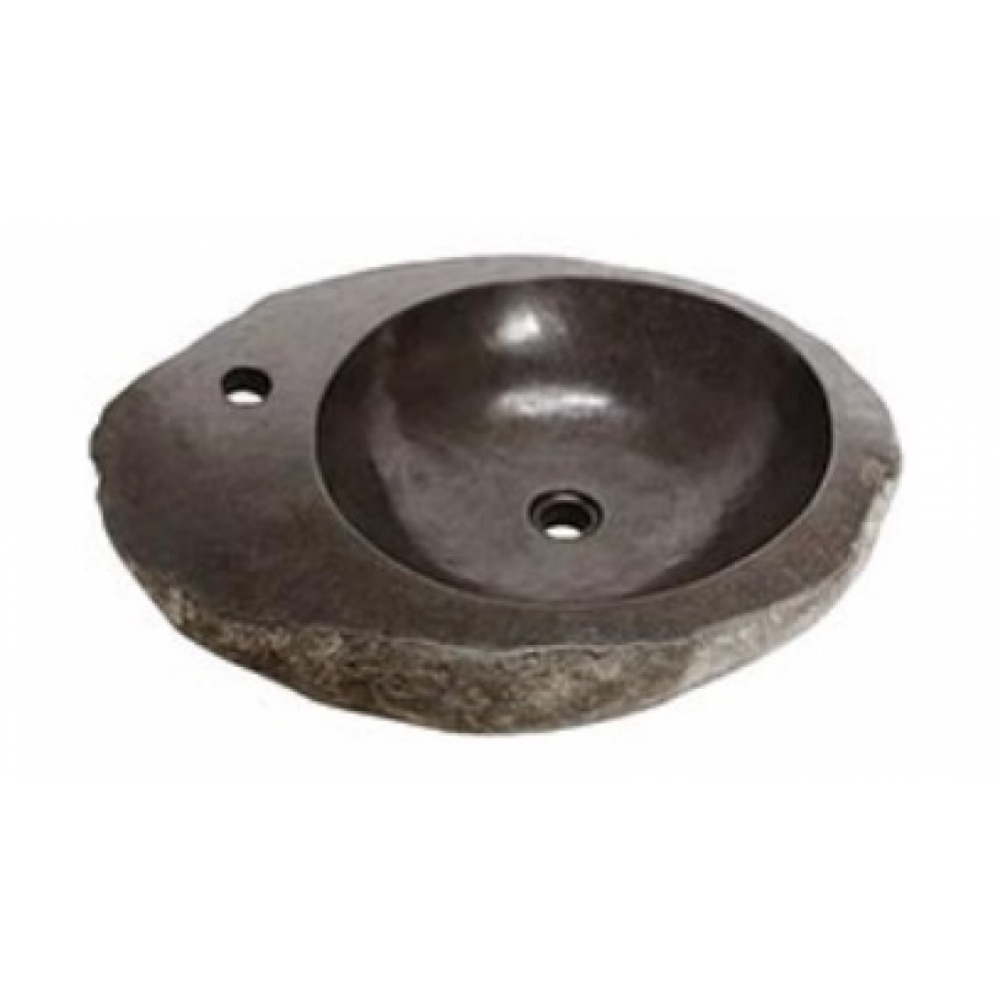 Chậu Rửa Mặt Lavabo Kanly MAR15HI Đặt Bàn Đá Cuội Tự Nhiên