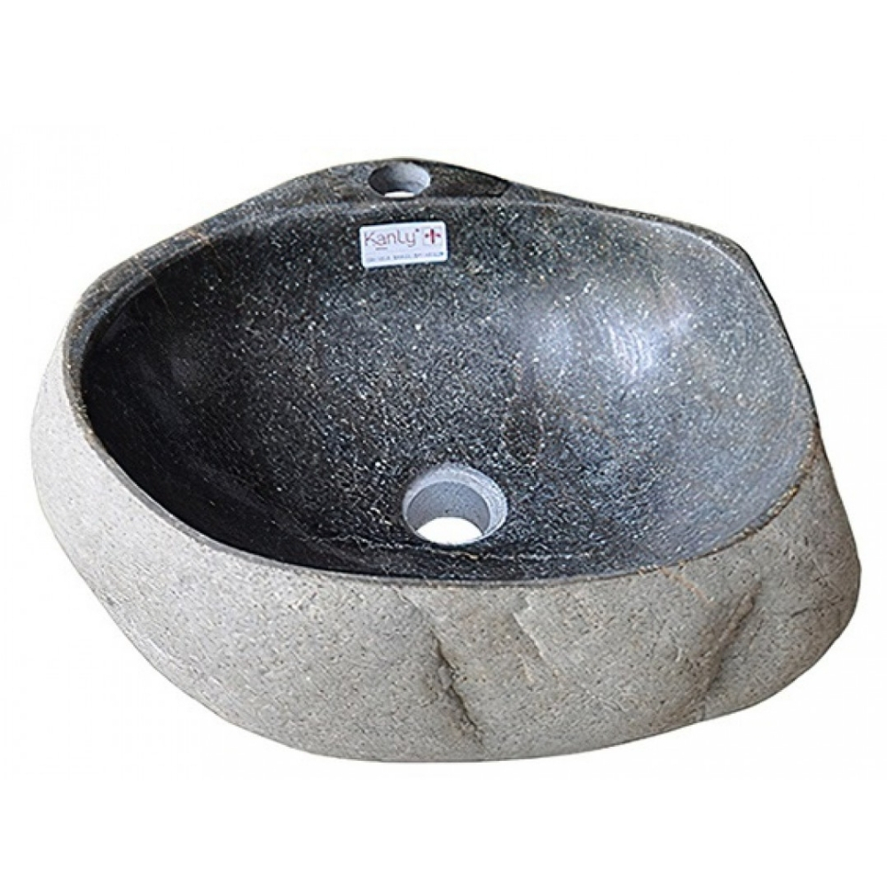 Chậu Rửa Mặt Lavabo Kanly MAR15HV Đặt Bàn Đá Tự Nhiên 400×150 mm