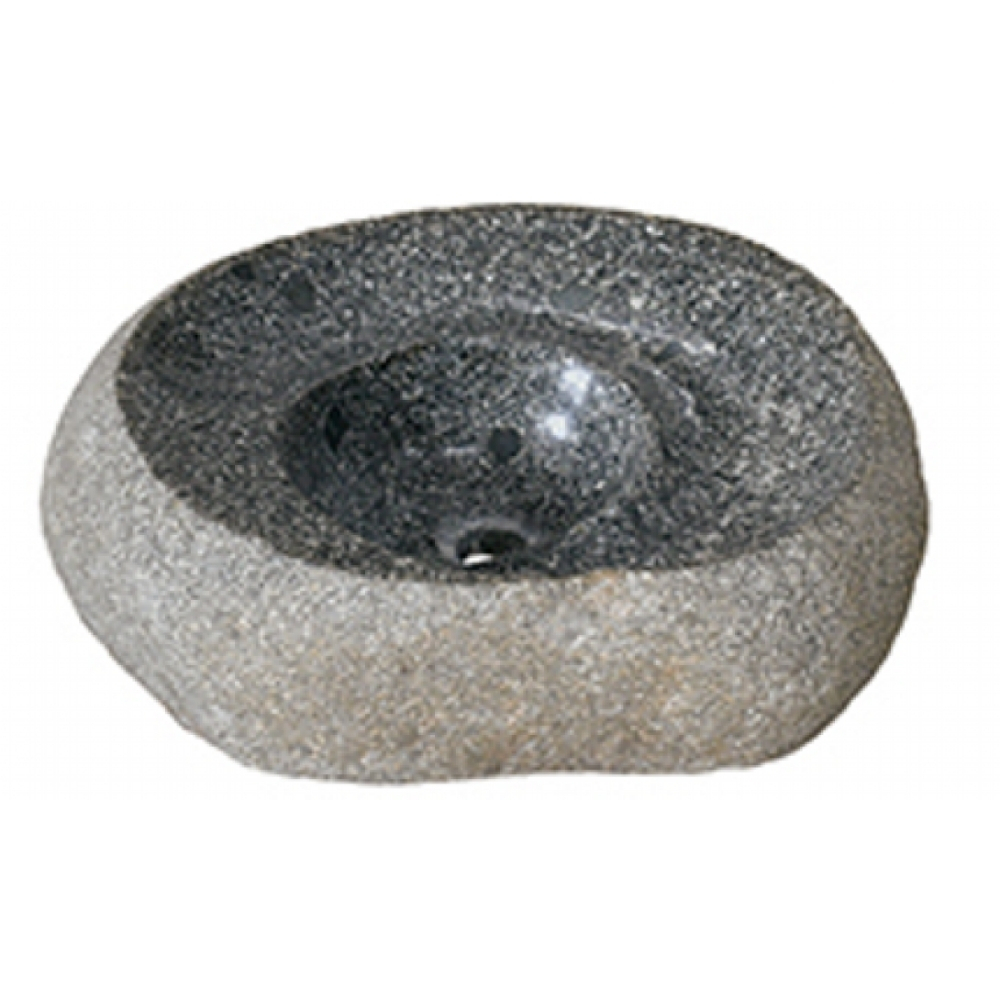 Chậu Rửa Mặt Lavabo Kanly MAR15SV Đặt Bàn Đá Cuội 450×280 mm