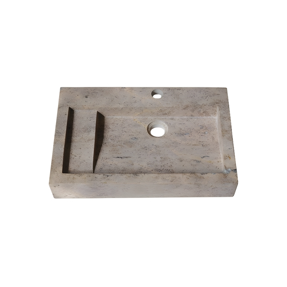 Chậu Rửa Mặt Lavabo Kanly MAR24V Đặt Bàn Đá Tự Nhiên