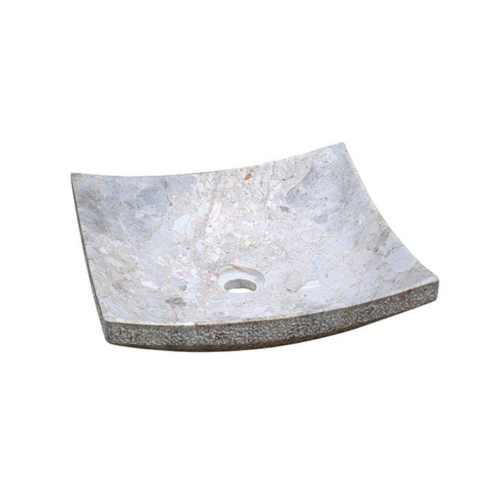 Chậu Rửa Mặt Lavabo Kanly MAR31V Đặt Bàn Đá Tự Nhiên 400×120 mm