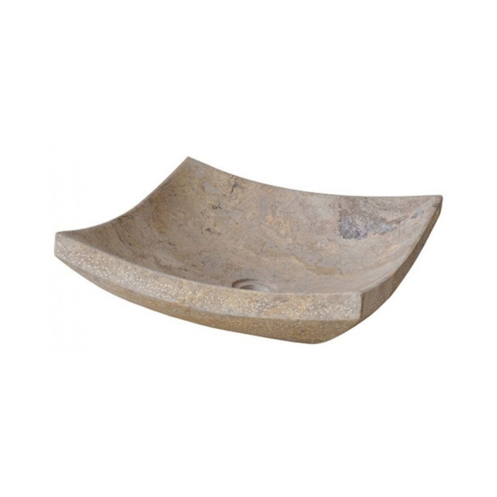Chậu Rửa Mặt Lavabo Kanly MAR34V Đặt Bàn Đá Tự Nhiên 400×20 mm