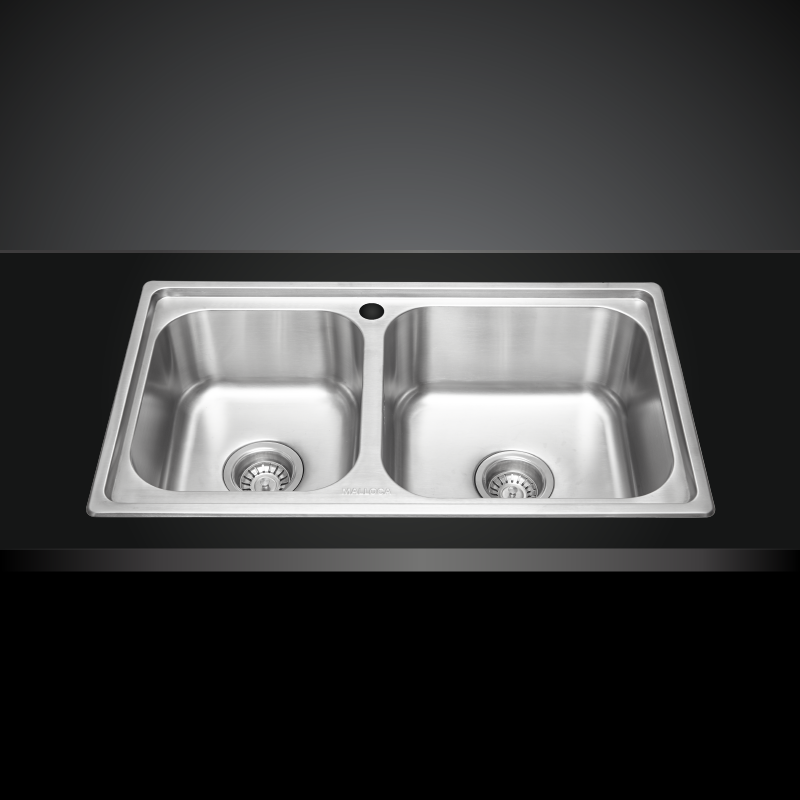 Chậu rửa chén MALLOCA MS 2076EP 2 hộc lắp dương