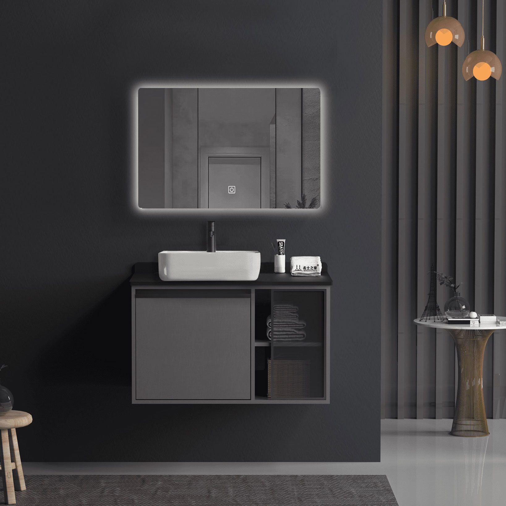 Bộ Tủ Chậu Phòng Tắm MOWOEN MW6635C-80 800mm