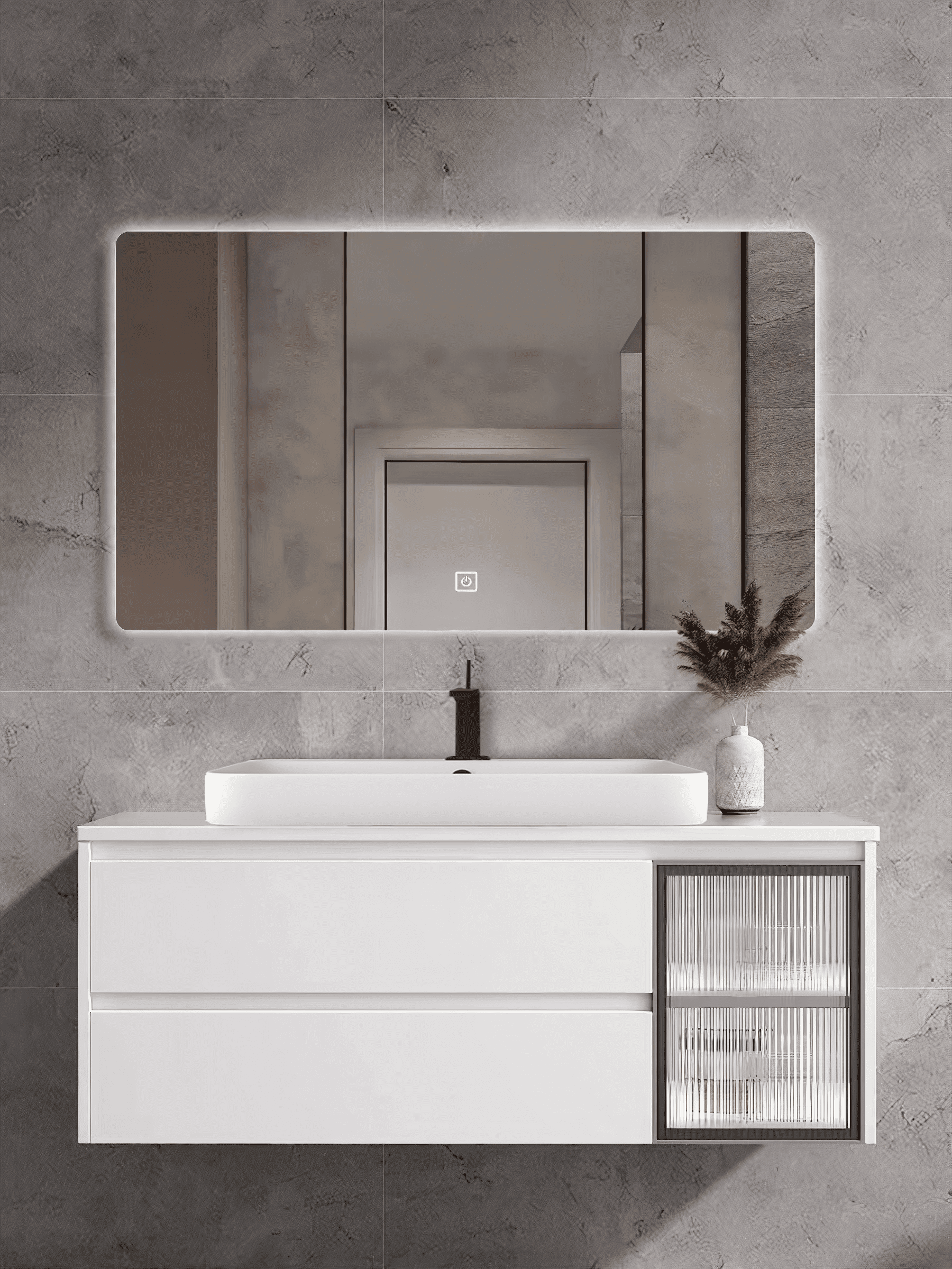 Bộ Tủ Chậu Phòng Tắm MOWOEN MW6652W-80 800mm