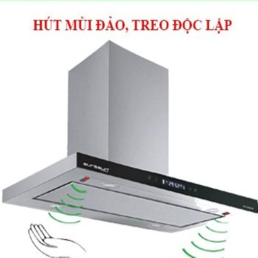Ảnh công trình thực tế Máy Hút Mùi Đảo EUROSUN EH-90IL91 Treo Tường Độc Lập