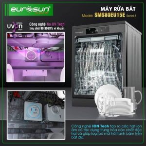 Ảnh công trình thực tế Máy Rửa Bát EUROSUN SMS80EU15E