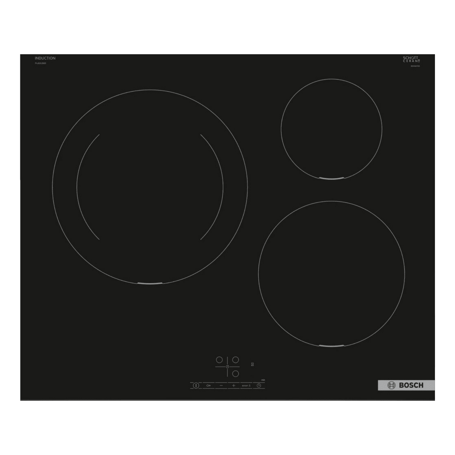 Bếp từ Bosch 3 vùng nấu PIJ631BB5E Serie 4