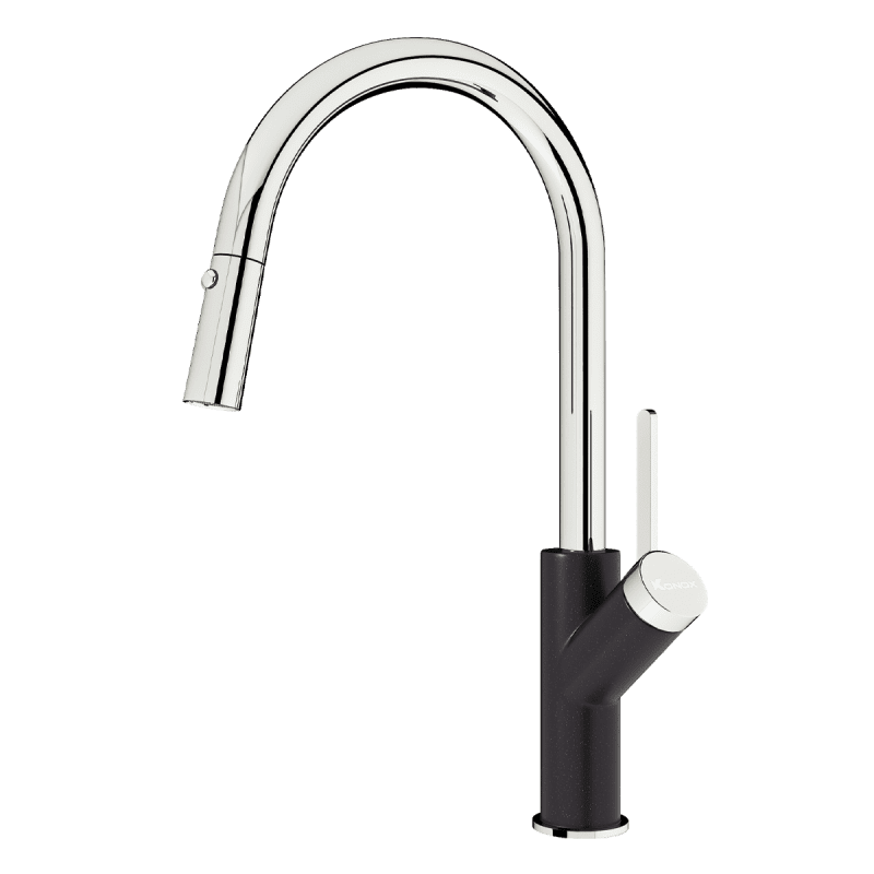 Vòi Rửa Chén KONOX Ponte Black Dây Rút