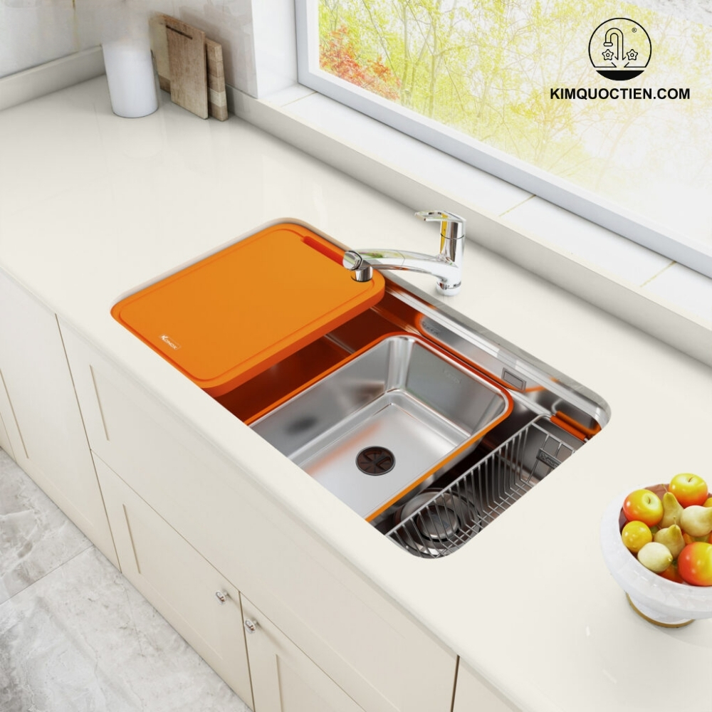 Ảnh công trình thực tế Chậu rửa bát phong cách Nhật KONOX R50 Tari 8047SU