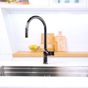 Ảnh công trình thực tế VÒI Rửa Bát DÂY RÚT NÓNG LẠNH NB130LTB