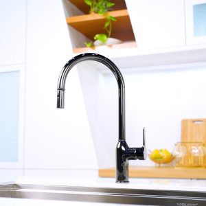 Ảnh công trình thực tế VÒI Rửa Bát DÂY RÚT NÓNG LẠNH NB130LTB