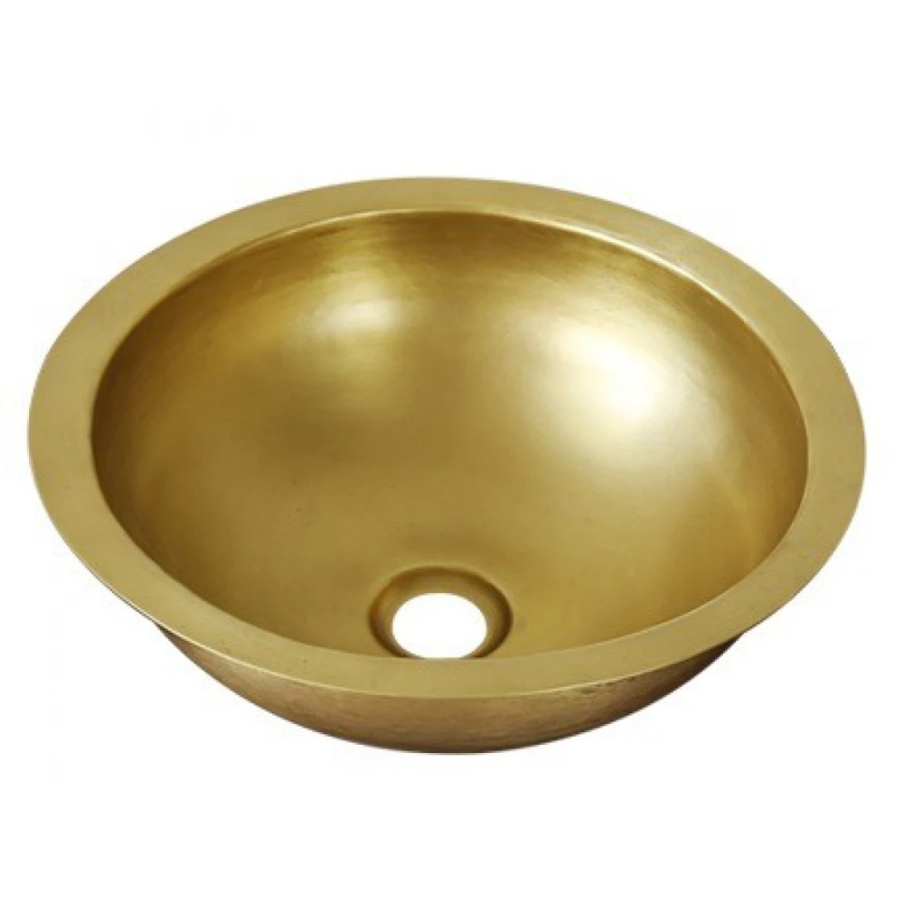Chậu lavabo Kanly RSC318V đặt bàn đồng thau kiểu cổ tròn 350×120 mm