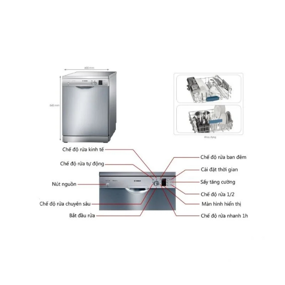 Ảnh công trình thực tế Máy rửa bát độc lập SMS25KI00E series 2