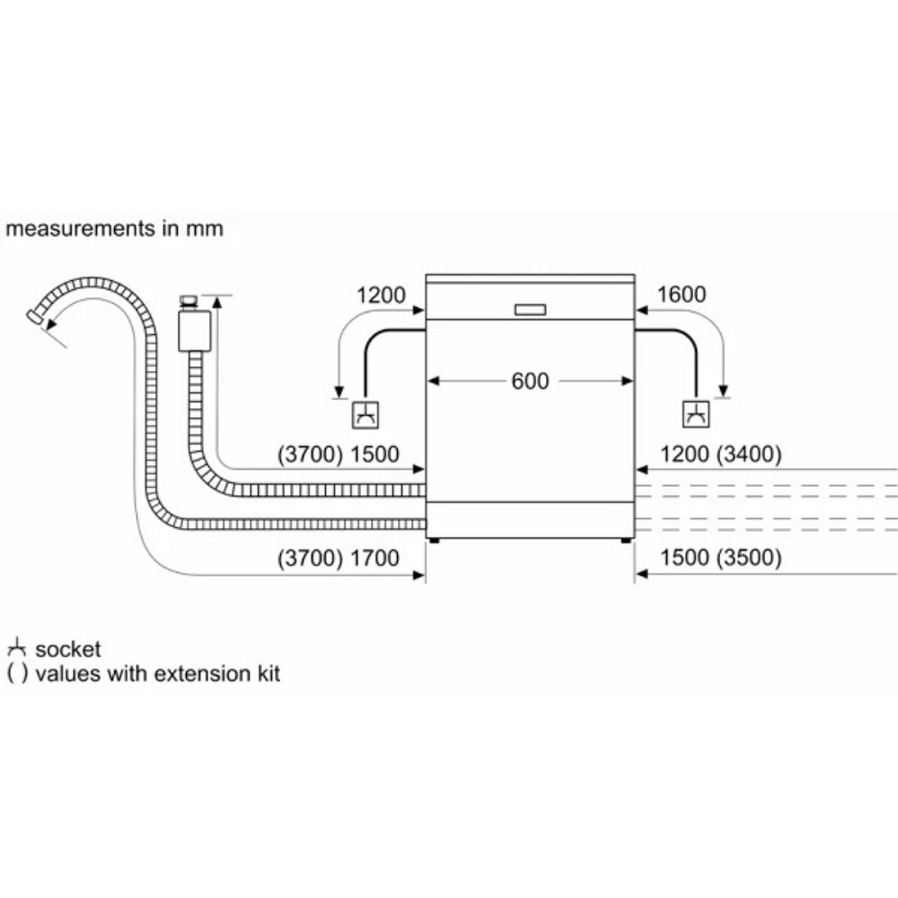 Ảnh công trình thực tế Máy rửa bát độc lập SMS46MI05E series 4