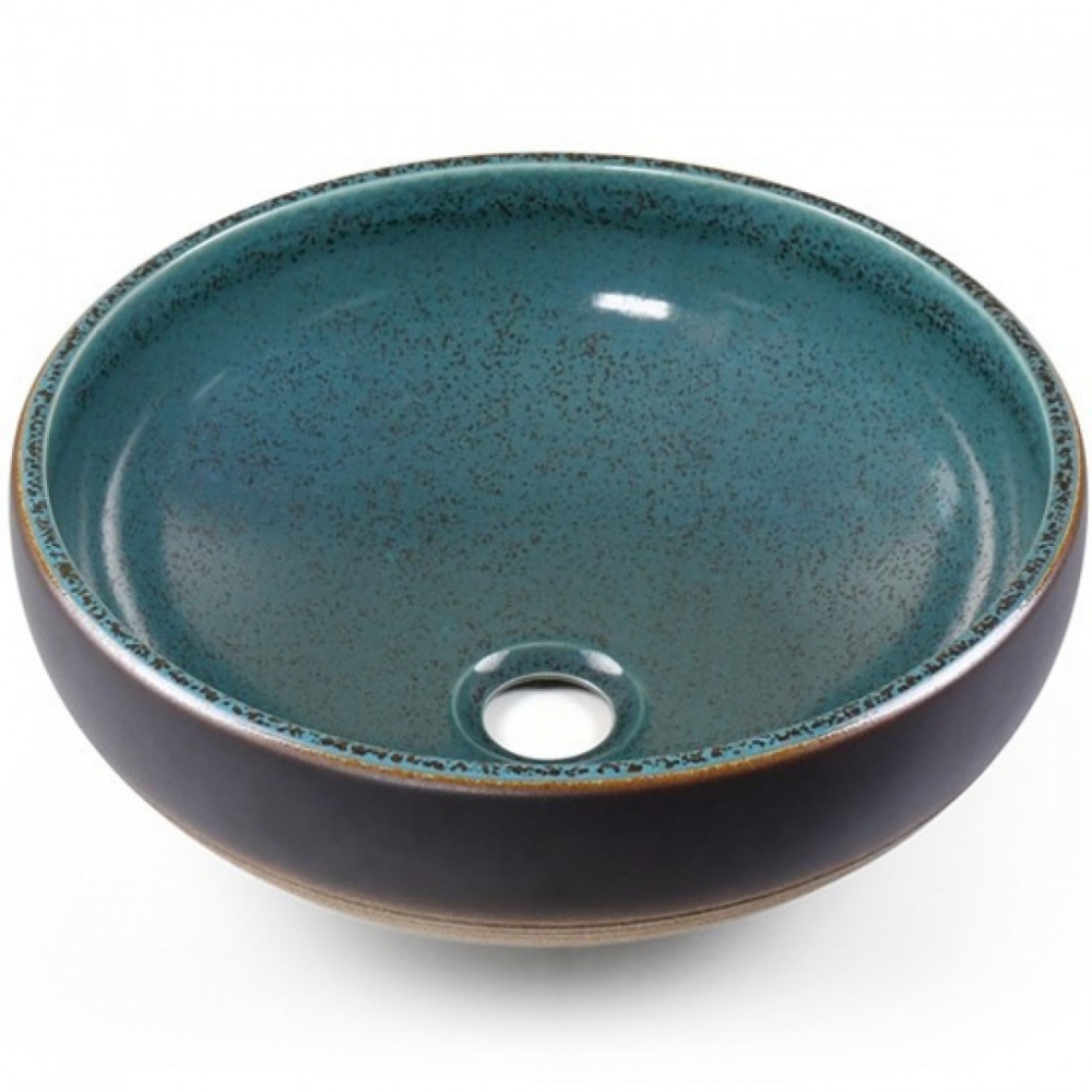 Ảnh công trình thực tế Chậu lavabo đặt bàn Kanly bằng sứ SU123
