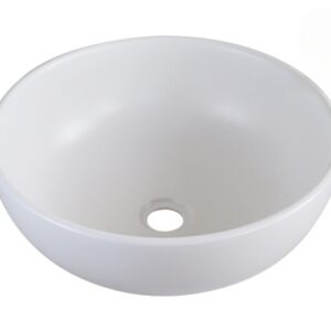 Chậu Lavabo Kanly SU513 Đặt Bàn Sứ Tròn Màu Trắng
