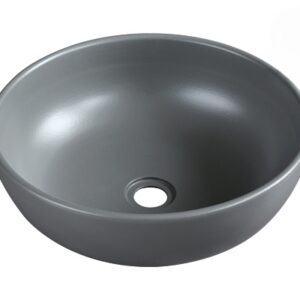 Chậu Lavabo Kanly SU517 Đặt Bàn Sứ Tròn Màu Xám