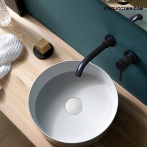 Ảnh công trình thực tế Chậu Lavabo Kanly SU523