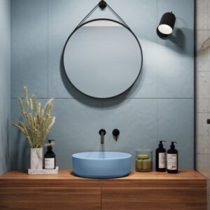 Ảnh công trình thực tế Chậu Lavabo Kanly SU525 Đặt Bàn