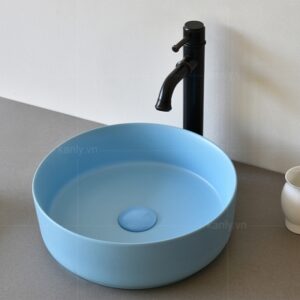 Ảnh công trình thực tế Chậu Lavabo Kanly SU525 Đặt Bàn