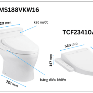Ảnh công trình thực tế Bồn Cầu WASHLET TOTO MS188VKW16 1 Khối Kèm Nắp Điện Tử TCF23410AAA (220V)