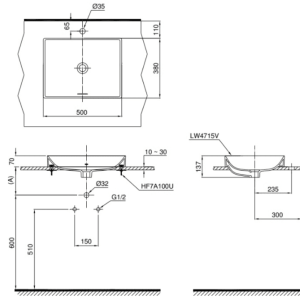 Ảnh công trình thực tế Chậu Rửa Mặt TOTO LT4715G17#XW Đặt Bàn