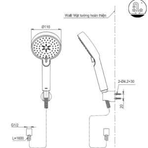 Ảnh công trình thực tế Tay Sen Tắm TOTO TBW07009A