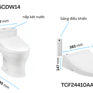 Ảnh công trình thực tế Bồn Cầu Điện Tử TOTO MS855DW14#XW Kèm Nắp Rửa Điện Tử WASHLET Dòng C5 – TCF24410AAA (220V)