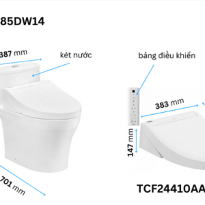 Ảnh công trình thực tế Bồn Cầu Điện Tử TOTO MS885DW14#XW Kèm Nắp Rửa Điện Tử WASHLET Dòng C5 – TCF24410AAA (220V)