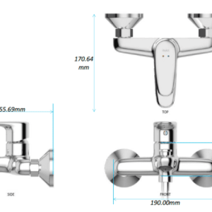 Alternative view of Vòi Sen Tắm INAX BFV-1113S-7C Nóng Lạnh Tay Sen Tăng Áp