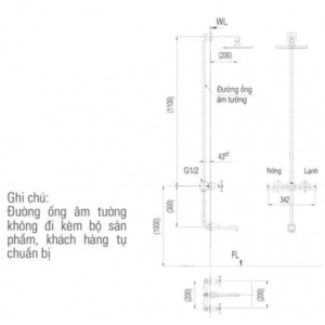 Alternative view of Vòi Sen Tắm INAX BFV-81SEW Âm Tường