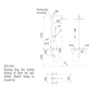 Alternative view of Vòi Sen Tắm INAX BFV-81SEHW Âm Tường