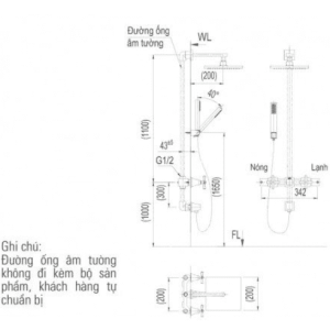 Alternative view of Vòi Sen Tắm INAX BFV-81SEHC Âm Tường