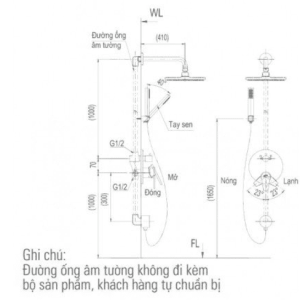 Ảnh công trình thực tế Vòi Sen Tắm INAX BFV-71SEW Âm Tường