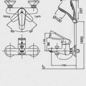 Alternative view of Vòi Sen Tắm INAX BFV-113S Nóng Lạnh