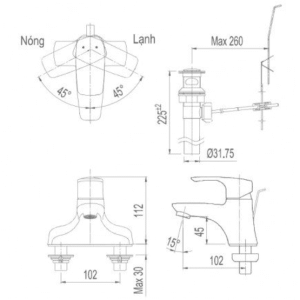 Ảnh công trình thực tế Vòi Lavabo INAX LFV-211S Nóng Lạnh