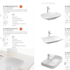 Ảnh công trình thực tế Chậu Rửa Lavabo INAX AL-S640V Đặt Bàn Aqua Ceramic