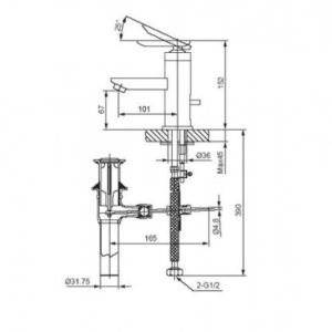 Alternative view of Vòi Sen Tắm INAX BFV-4000S Tay Sen Mạ Nóng Lạnh