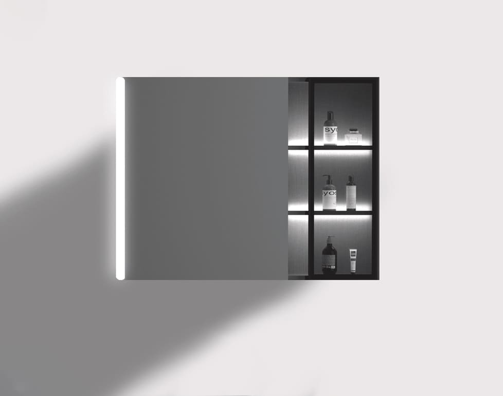 Tủ Gương MOWOEN MW6635B-100M Có Đèn Led 1000mm