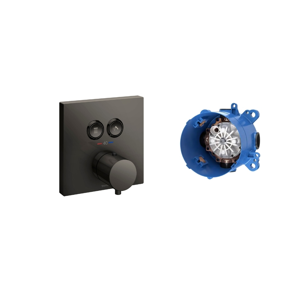 Van điều chỉnh nhiệt độ TOTO TBV02406BA#MBL/TBN01001B đen mờ