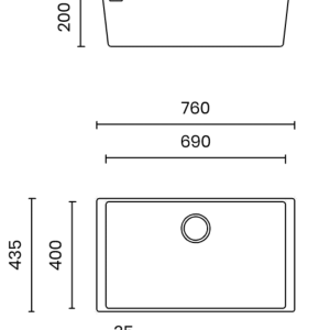 Ảnh công trình thực tế CHẬU RỬA 1 HÔC MITO NT760W