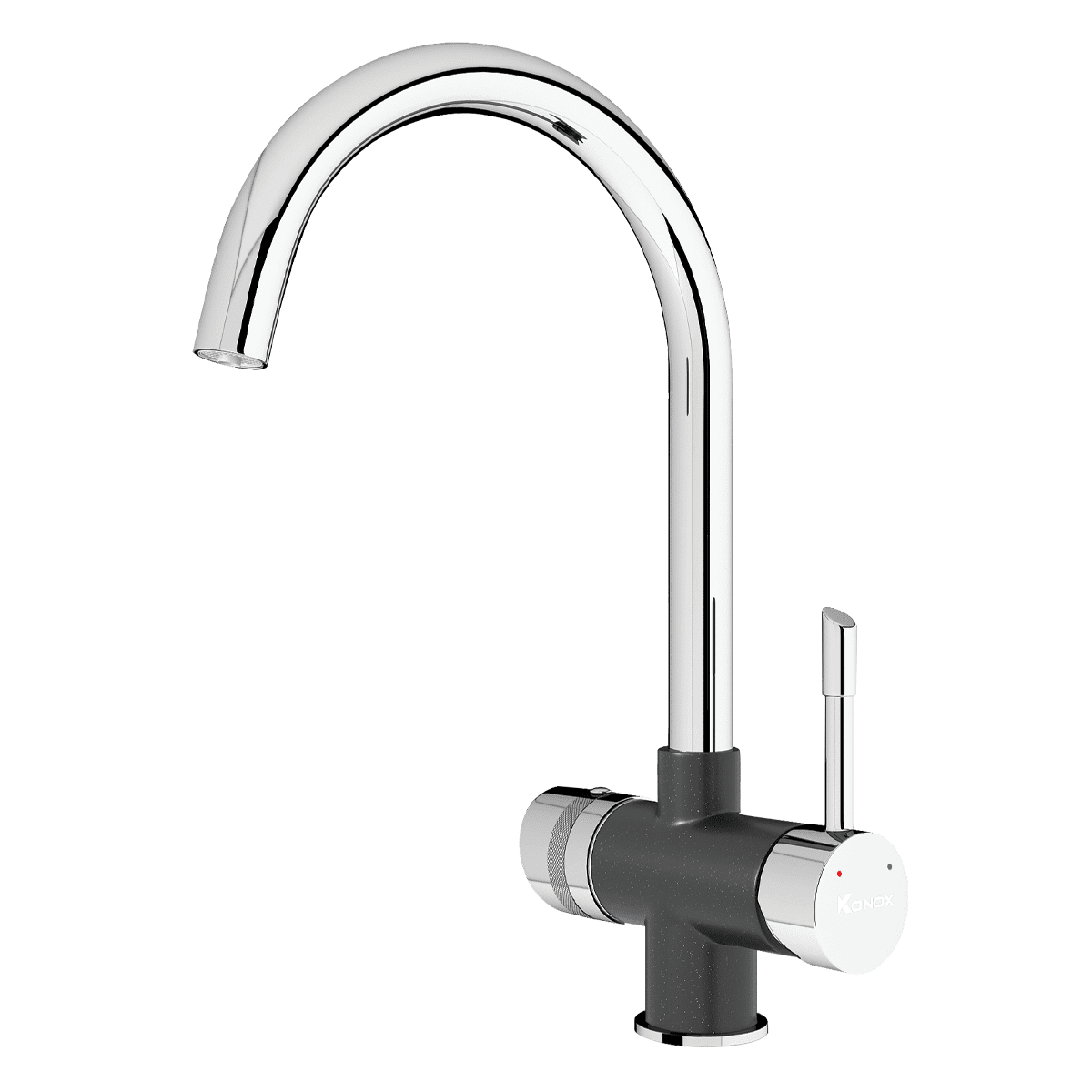 Vòi Rửa Chén KONOX Trim-Water Black 3 Đường Nước