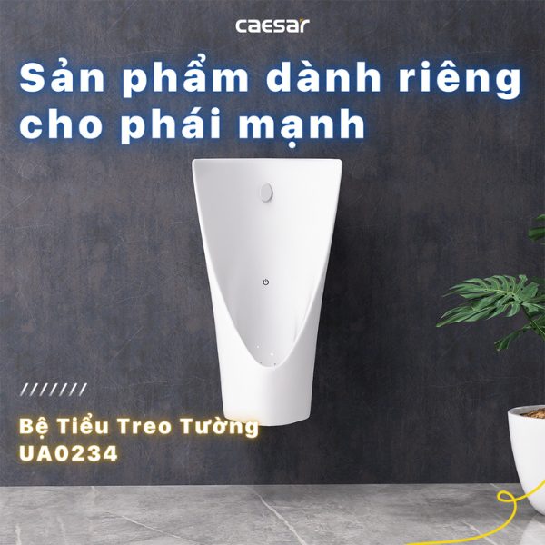 Ảnh công trình thực tế Bệ Tiểu Treo Caesar U0234