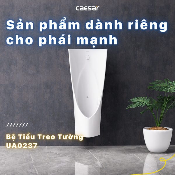 Ảnh công trình thực tế Bệ Tiểu Treo Caesar U0237