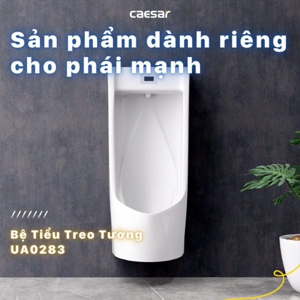 Ảnh công trình thực tế Bệ Tiểu Treo Caesar U0283